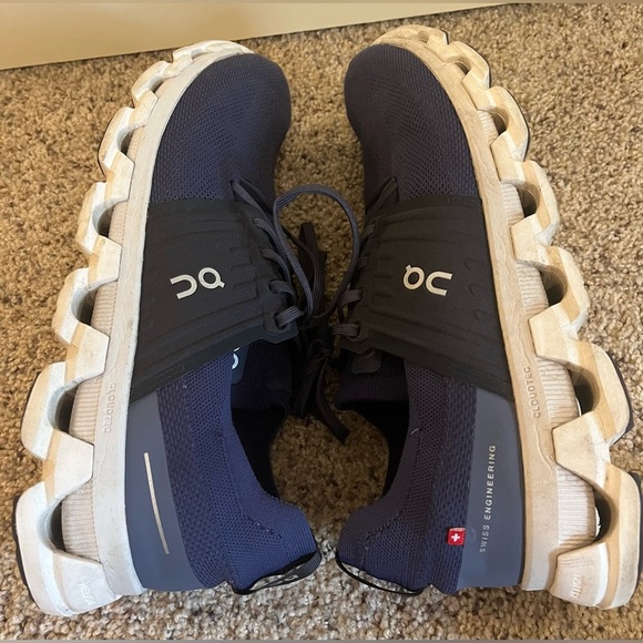 On Running Men Sz. 11.5 Cloudswift 3 Denim/Midnight Running Athletic Shoe - Picture 6 of 12